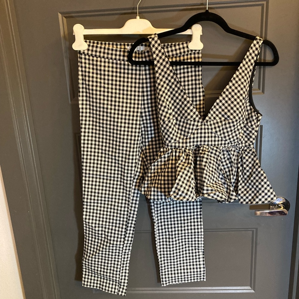 Zara Checkered Co-ord Set